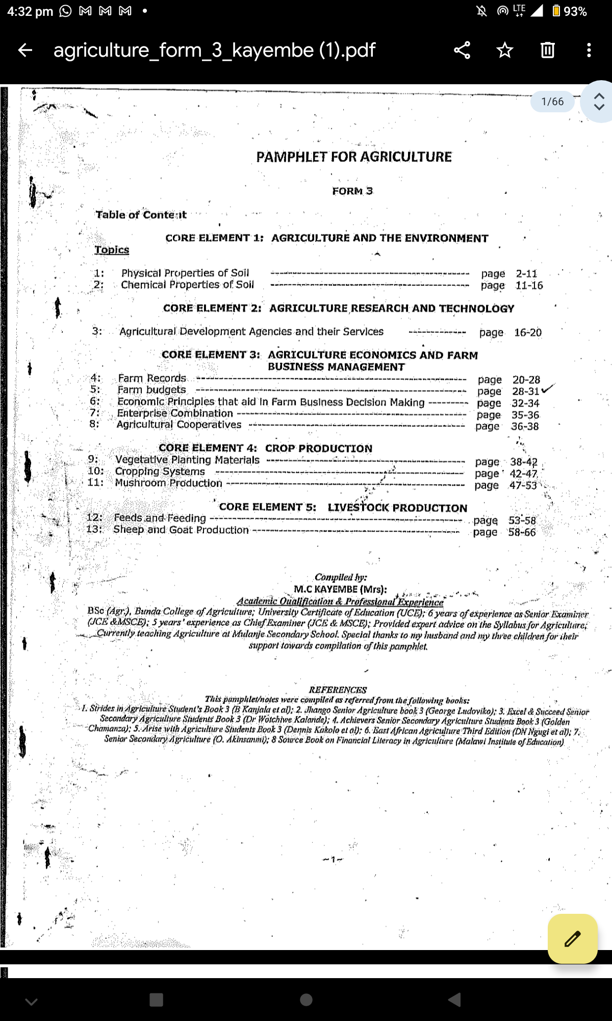 Form 3 Agriculture
