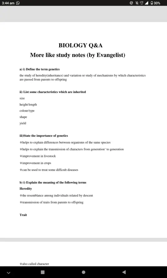 Bio Q&A
