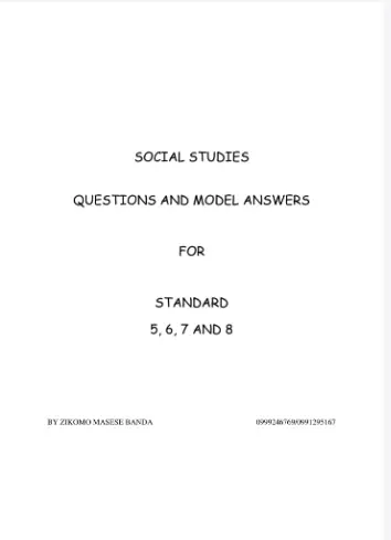 PSCLE Social Studies Questions and model Answers