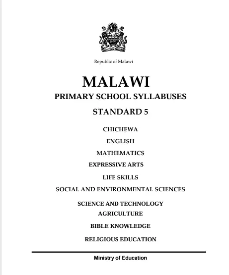 PRIMARY SCHOOL SYLLABUSES  STANDARD 5