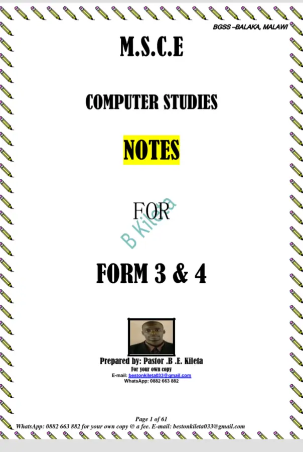 MSCE Computer Studies